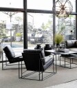 Artwood Bellagio skinnlenestol svart