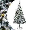  Kunstig juletre med 300 LED grønn 210 cm PVC og Stål og Plast