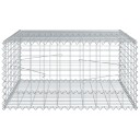 Gabionkurv med deksel 100x100x50 cm galvanisert jern