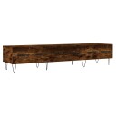  TV benk røkt eik 150x36x30 cm konstruert tre