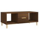 vidaXL Salongbord brun eik 102x50x40 cm konstruert tre