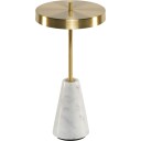 Broggi Marmo Bordlampe 147lm 7 Timer USB A Hvit Marmor