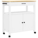  Kjøkkenvogn MONZA 84x40x90 cm heltre furu 376108