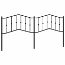 Sengegavl i metall svart 193 cm 8721012211353