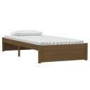 vidaXL Sengeramme honningbrun heltre 90x190 cm 3FT Single