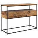  Konsollbord med skuff Gamle tre 100 x 40 x 75 cm Konstruert tre