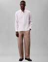 Calvin Klein Ls Solid Linen Classic Shirt   White   XS