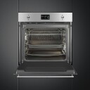 Smeg Classic 68L Innbyggingsovn med Pyrolyse og Digitalt Display Rustfritt Stål