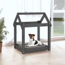Vidaxl Hundeseng Grå 61X50X70 cm Heltre Furu