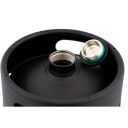 Mini Keg 2 liter - Sort growler med 2 liter kapasitet