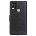 Nokia C21 Plus Lommebok-deksel med Magnetisk Lukning Svart