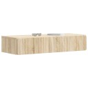 vidaXL Vegghengt Sidebord Sonoma eik 87,5 x 34,5 x 17 cm