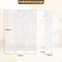 3 panels romdeler naturlig treramme bladdesign