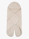 Baby"s Only Hooded Baby Teppe med Føtter Cozy Warm Linen