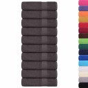  Dusjhåndklær FROGN 10 stk antrasitt 70x140 cm 360 gsm