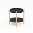 Sidebord HOME4YOU Norah 40x40x60 cm Svart - svart
