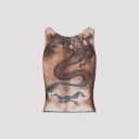 Jean Paul Gaultier Dame Topper Flerfarget S,