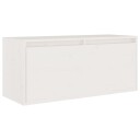 vidaXL Veggskap hvit 80x30x35 cm heltre furu