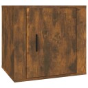 vidaXL Nattbord røkt eik 50x39x47 cm