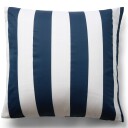 Borg Living Putetrekk i 100% myk og luksuriøs bomullssateng 60x63 cm Blått og hvit Nordic Stripe putetrekk fra By Night