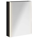  Baderomsspeilskap Svart Eik 53,5 x 15,5 x 70 cm Konstruert tre