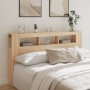  Sengegavl med LED sonoma eik 180x18,5x103,5 cm konstruert tre 8721012259447