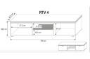Sahra TV-Benk 150 cm - Hvit