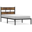  Sengeramme i metall uten madrass røkt eik 107x203 cm 8721158376381
