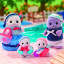 Sylvanian Families Selfamilie Figursett med Bevegelige Figurer og Tilbehør