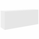 Veggskap til baderom hvit 100x25x40 cm konstruert tre