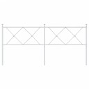  Sengegavl i metall hvit 180 cm 8721012374713