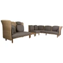 Cane line Arch hjørnesofa m/lav+høy rygg