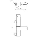 Tapwell Lec022 CR Badekararmatur Krom (TA-8111552)