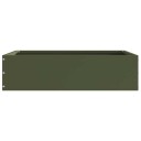 vidaXL Gjerdekant 6 pcs Olivengrønn 50 x 50 x 13 cm Stål