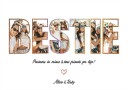 Bestie Photo Collage Personal Plakat Plakat / 40x50cm