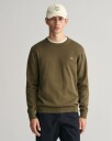 Klassisk bomullsgenser med rund hals JUNIPER GREEN S