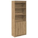 Highboard artisan eik 70x35x180 cm konstruert tre