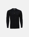 Dovre Langermet t skjorte 'Half Zip' 100% merino ull Svart
