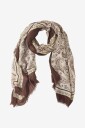 Mango - Skjerf Foulard Paisley - Brun