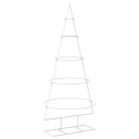 vidaXL Juletre i metall med fot KUOPIO 125 cm Stål Hvit