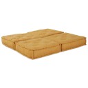  Modulsofa 2 pcs Gul 140 x 70 x 36 cm stoff