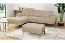 Rapale Sofagruppe Venstre med Fotskammel   Beige