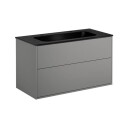 Gustavsberg Artic møbelpakke 100x47 cm grå/sort