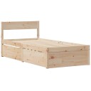  Sengeramme uten madrass 75x190 cm heltre furu 8721102647451