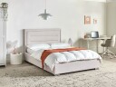 Dobbeltseng med oppbevaring Rouen 140x200 cm   Lys beige