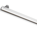 Zip innfelt skinne 1,8 meter   Hvit