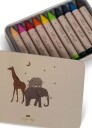 Konges Sløjd crayons bees wax 10pk safari