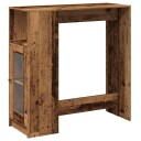  Barbord med stativer gammelt tre 101x40x103,5 cm konstruert tre 8721158386595