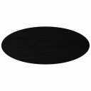  Bordplate mørkebrun 140x60x4 cm oval heltre eik