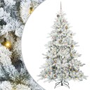  Kunstig sammensatt juletre med 300 LED med stativ 210 cm PVC